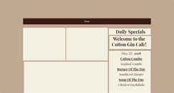 Desktop Screenshot of cottongincafe.com