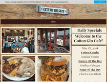 Tablet Screenshot of cottongincafe.com